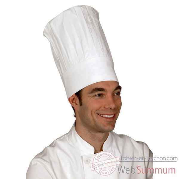 Toque grand chef velcro taille unique Création talbot -PM91.V