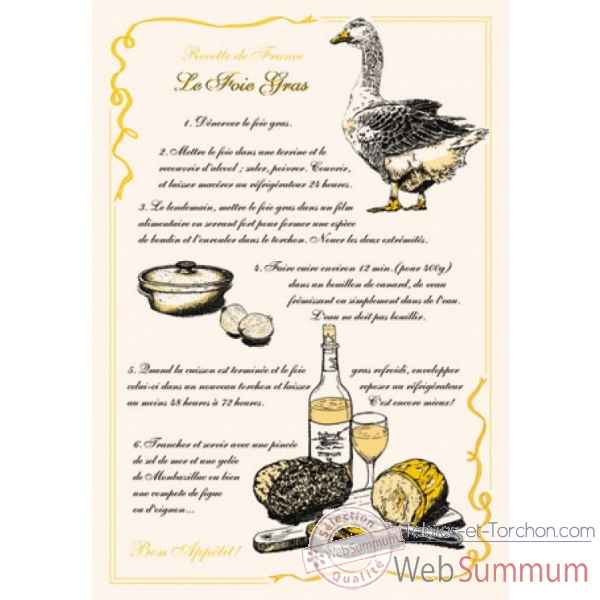 Torchon le foie gras lot de 3 Torchons et Bouchons -8491244000
